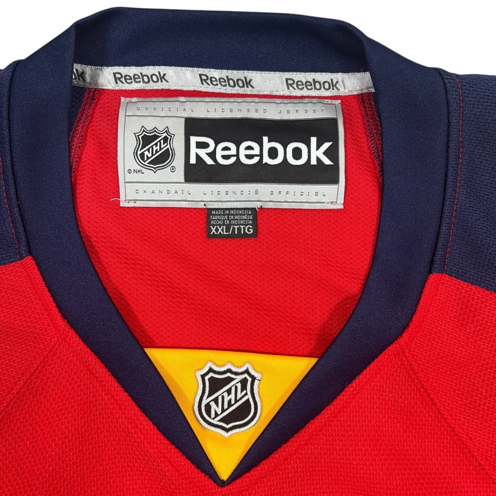 Reebok Florida Panthers NHL Jersey XXL Red Navy Gold Leaping Panther Hockeycore - Picture 5 of 16
